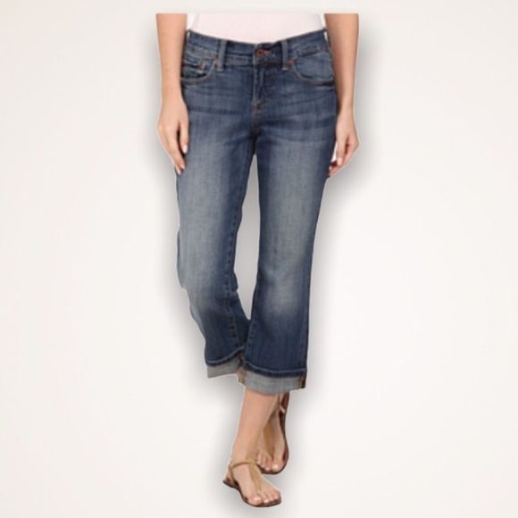LUCKY BRAND Easy Rider Cropped Jeans - Picture 1 of 8